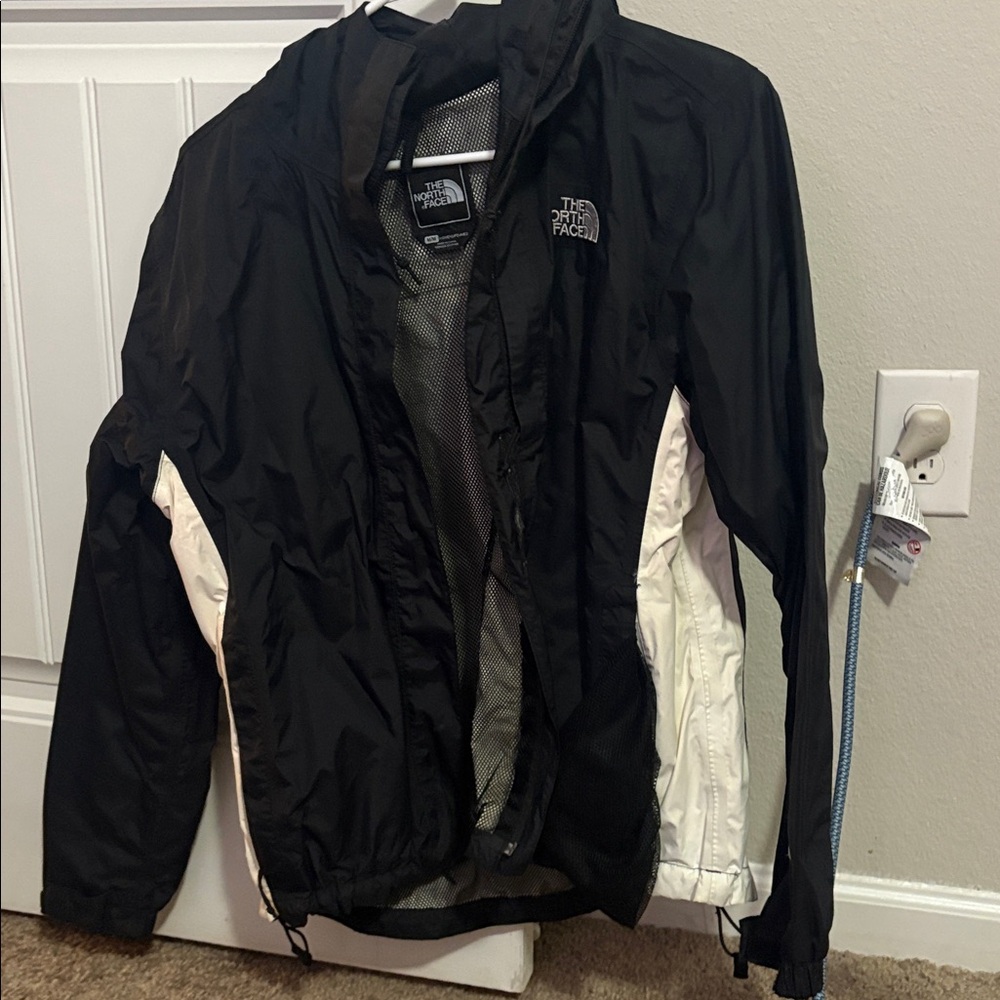 The North Face Black and White Rain Jacket